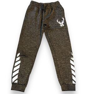 NBA Boys Milwaukee Bucks Basketball Sweatpants Joggers Gray Black XL 18 20